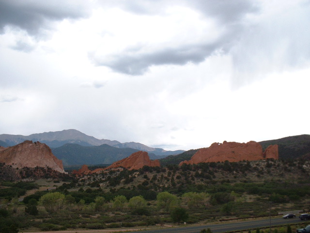 Red rocks in Manitou Springs