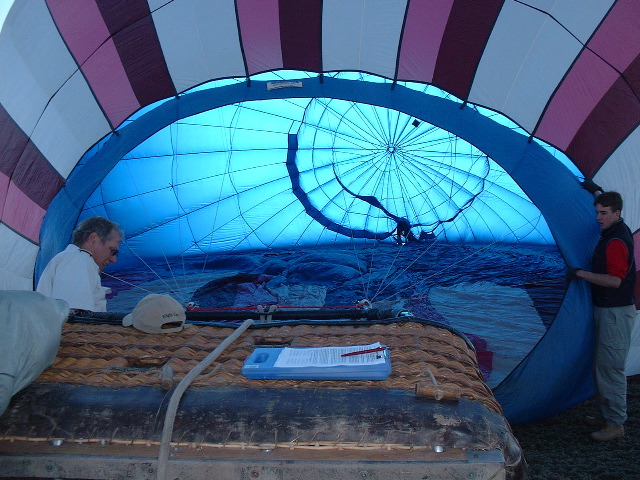 Inflating the balloon